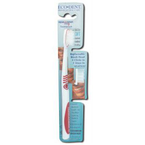 Terradent Adult 31 Replaceable Head Toothbrush, Soft, 1 Toothbrush & 1 Refill, Eco-Dent (Ecodent)