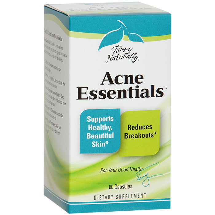 Terry Naturally Acne Essentials, Skin Health, 60 Capsules, EuroPharma