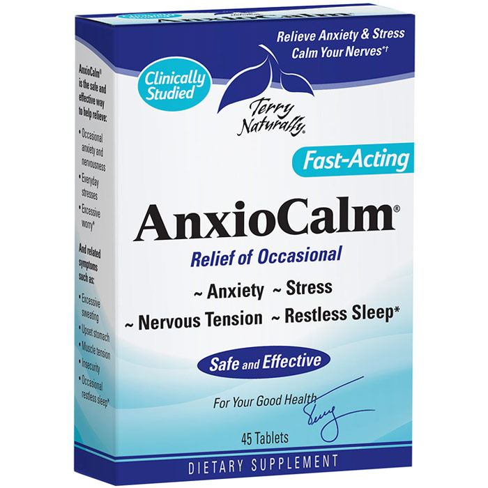 Terry Naturally AnxioCalm (Anxiety & Stress), 90 Tablets, EuroPharma
