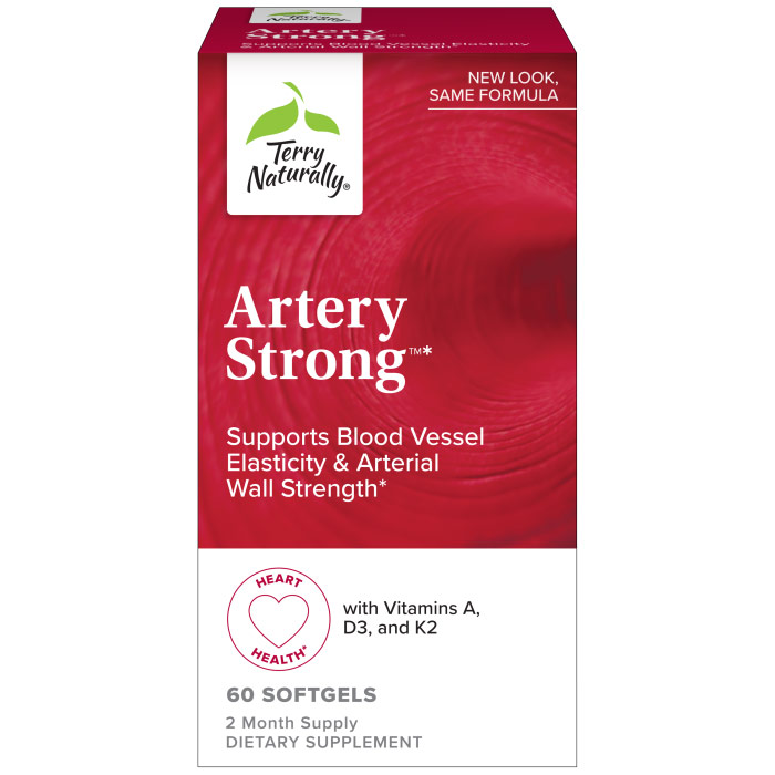 Terry Naturally Artery Strong, For Vascular Health, 60 Softgels, EuroPharma