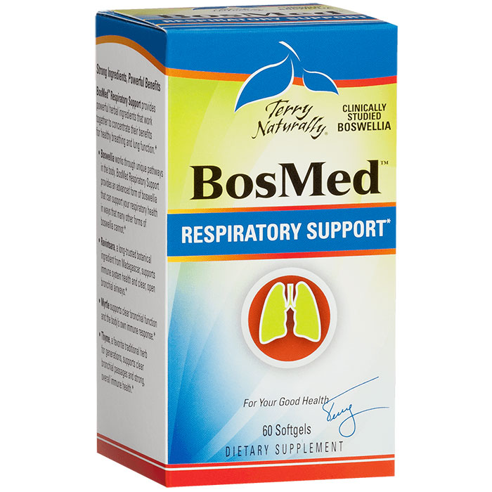 Terry Naturally BosMed Respiratory Support, 60 Softgels, EuroPharma