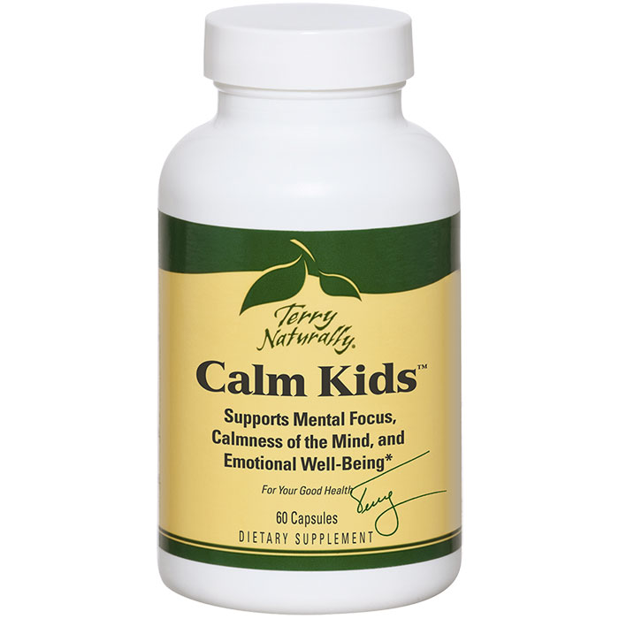 Terry Naturally Calm Kids, Mental Focus & Mind Calmness, 60 Capsules, EuroPharma