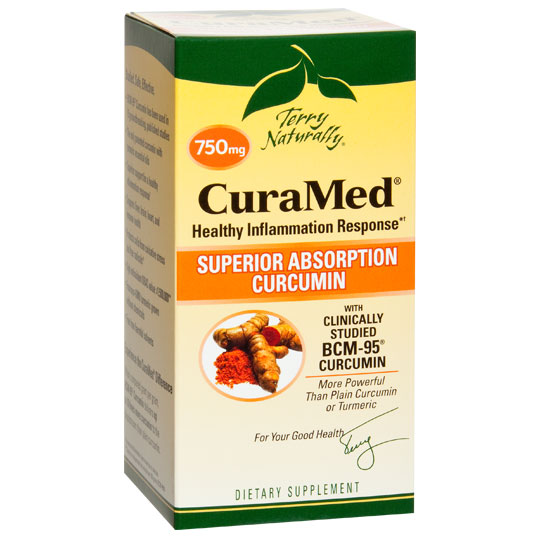 Terry Naturally CuraMed 750 mg, BCM-95 Curcumin, 60 Softgels, EuroPharma