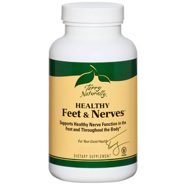 Terry Naturally Healthy Feet & Nerves, Supports Nerve Function, 60 Capsules, EuroPharma