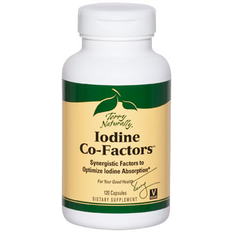 Terry Naturally Iodine Co-Factors, Synergistic Factors Optimize Iodine Absorption, 120 Capsules, EuroPharma