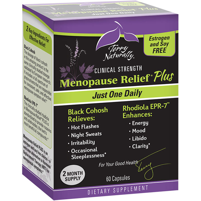 Terry Naturally Menopause Relief Plus, 60 Capsules, EuroPharma