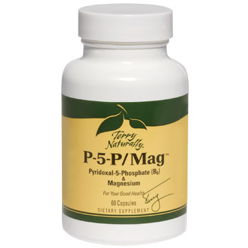 Terry Naturally P-5-P/Mag, Pyridoxal-5-Phosphate (B6) & Magnesium, 60 Capsules, EuroPharma