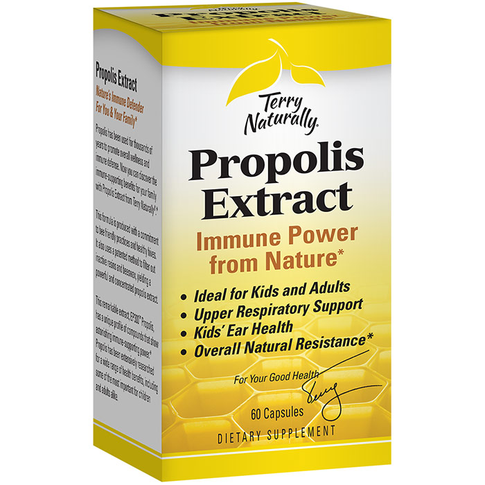 Terry Naturally Propolis Extract, 60 Capsules, EuroPharma