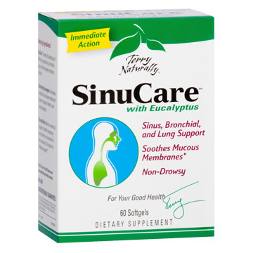 Terry Naturally SinuCare, With Eucalyptus, 60 Softgels, EuroPharma