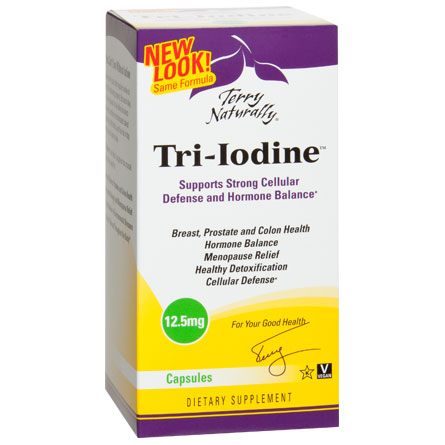 Terry Naturally Tri-Iodine 12.5 mg, 180 Capsules, EuroPharma