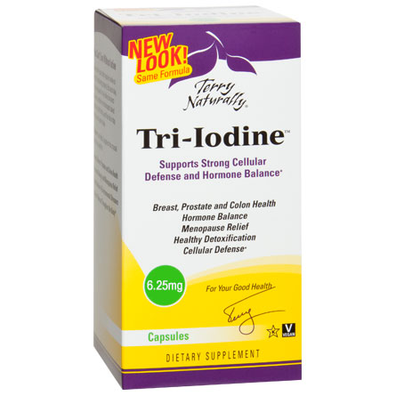 Terry Naturally Tri-Iodine 6.25 mg, 90 Capsules, EuroPharma