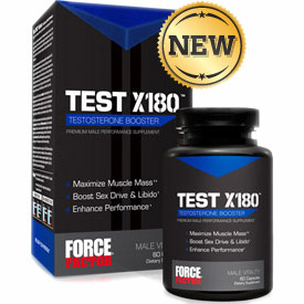 Test X180, Testosterone Booster, 60 Capsules, Force Factor