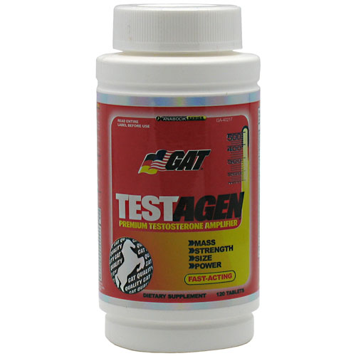 German American Technologies GAT TestAgen, Testosterone Amplifier, 120 Tablets, German American Technologies