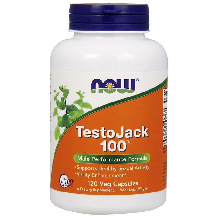 NOW Foods TestoJack 100 (Testo Jack 100), 120 Vcaps, NOW Foods