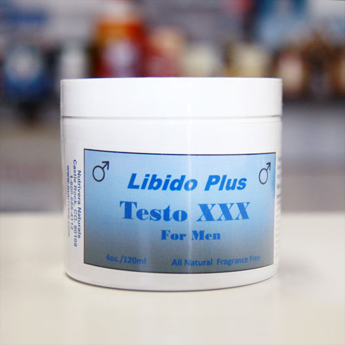 Libido Plus Testo XXX, Testosterone Cream for Men, 4 oz, NutriVera Naturals