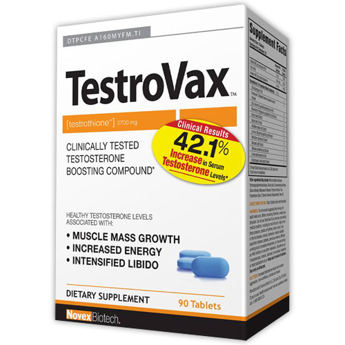 TestroVax, Testosterone Boosting Compound, 90 Tablets, Novex Biotech