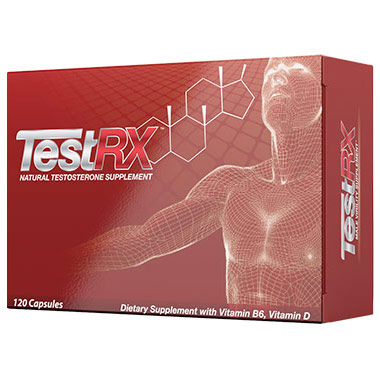 TestRX, Natural Testosterone Supplement, 120 Capsules, Leading Edge Health