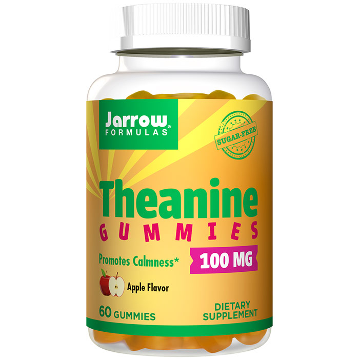 Theanine Gummies, Chewable 100 mg, Sugar Free, 60 Gummies, Jarrow Formulas