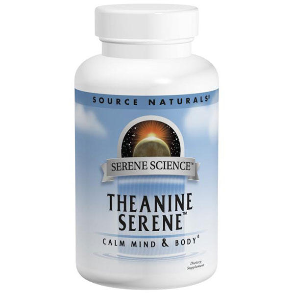 Theanine Serene, Calm Mind & Body, 60 Tablets, Source Naturals