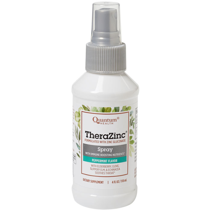 Thera Zinc Spray, With Echinacea & Elderberry, 4 oz, Quantum Health