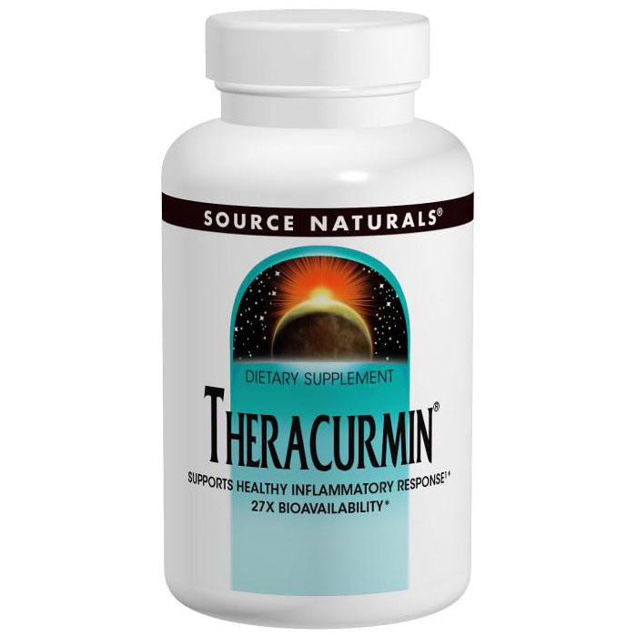 Theracurmin 300 mg, Turmeric Curcumin, Value Size, 120 Vegetarian Capsules, Source Naturals