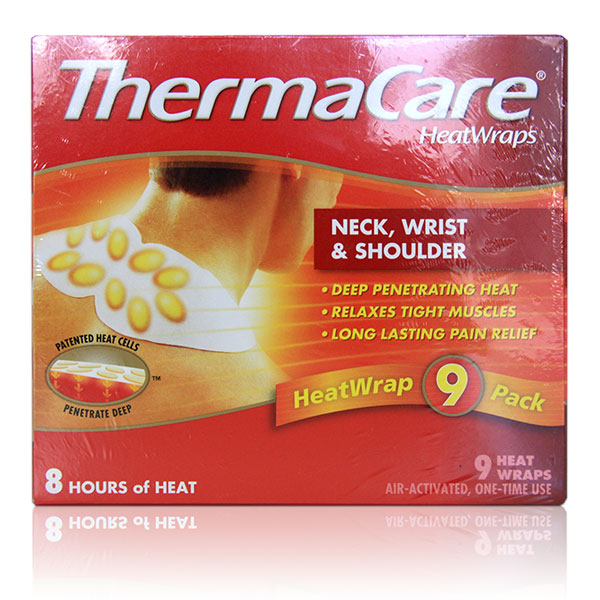 ThermaCare HeatWraps Therapeutic Neck, Shoulder and Wrist Wraps, 9 Wraps
