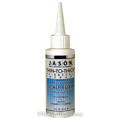 Jason Natural Thin-to-Thick Revitalizing Scalp Elixir 2 oz, Jason Natural