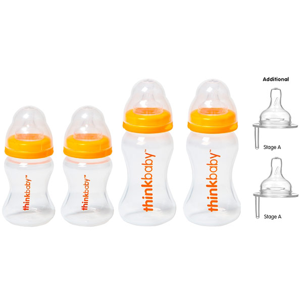 Thinkbaby BPA Free Baby Bottles Starter Gift Set, 1 Set