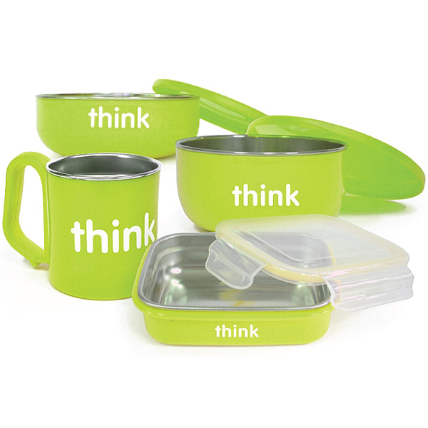 Thinkbaby The Complete BPA Free Feeding Set - Light Green, 1 Set