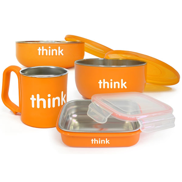 Thinkbaby The Complete BPA Free Feeding Set - Orange, 1 Set
