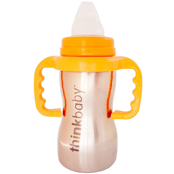 Thinkbaby Sippy of Steel Cup, Stainless Steel Sippy Cup, 9 oz