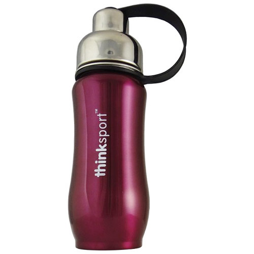 Thinksport Stainless Steel Insulated Sports Bottle, Purple, 12 oz