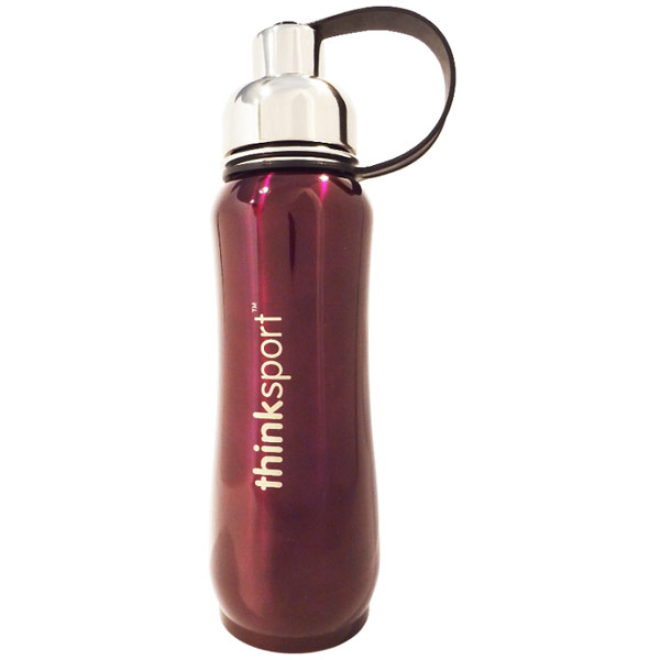 Thinksport Stainless Steel Insulated Sports Bottle, Metallic Purple, 17 oz