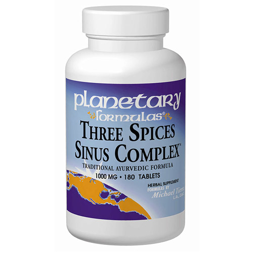 Three Spices Sinus Complex 180 tabs, Planetary Herbals