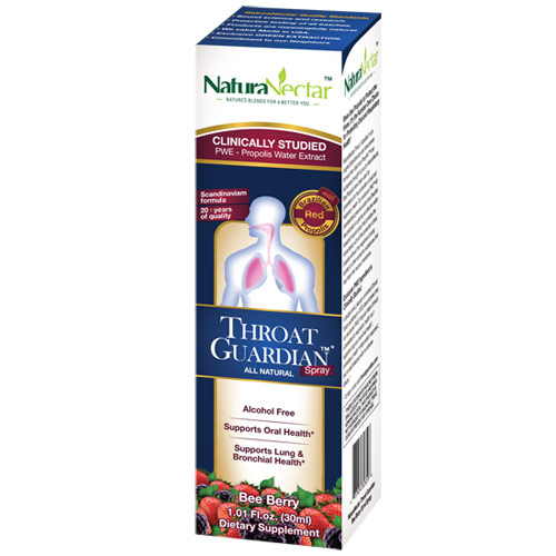 NaturaNectar Throat Guardian Spray, Bee Berry, 30 ml, NaturaNectar