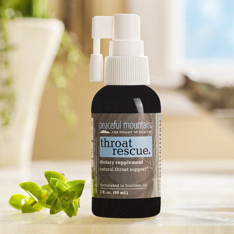 Throat Rescue Spray, 2 oz, Peaceful Mountain