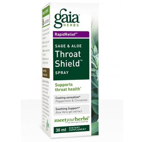 Throat Shield Spray Liquid, 1 oz, Gaia Herbs