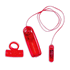 Cuddles Vibrating Cock Ring - Red  Doc Johnson