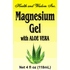Magnesium Gel with Aloe Vera, Flip Top Cap, 4 oz x 2 pc, Health and Wisdom Inc.