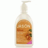 Satin Soap Apricot with Pump 16 oz  Jason Natural