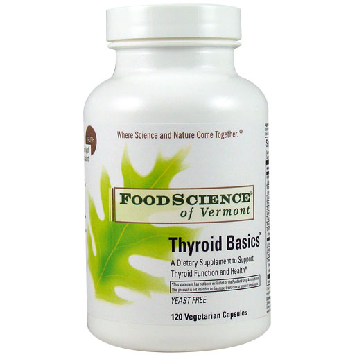 FoodScience Of Vermont Thyroid Basics, 120 Capsules, FoodScience Of Vermont