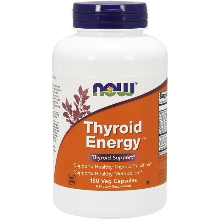 Thyroid Energy, Value Size, 180 Veg Capsules, NOW Foods