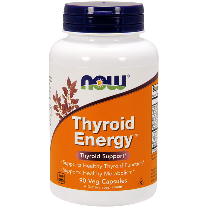 Thyroid Energy Vegetarian 90 Vcaps, NOW Foods