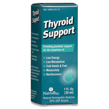 Thyroid Support 1 fl oz, NatraBio (Natra-Bio)
