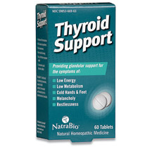 Thyroid Support 60 tabs, NatraBio (Natra-Bio)