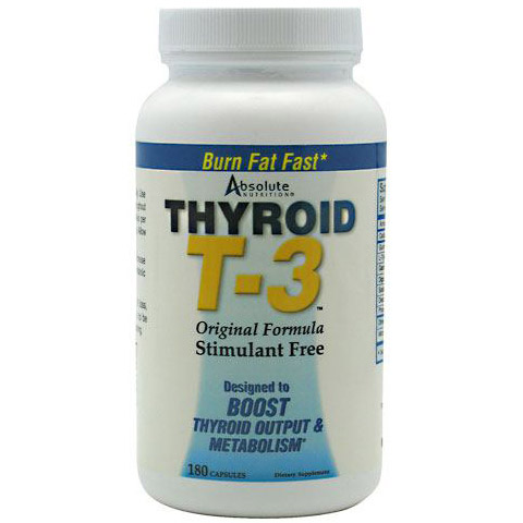 Absolute Nutrition Thyroid T-3 Radical Metabolic Booster 180 Tablets