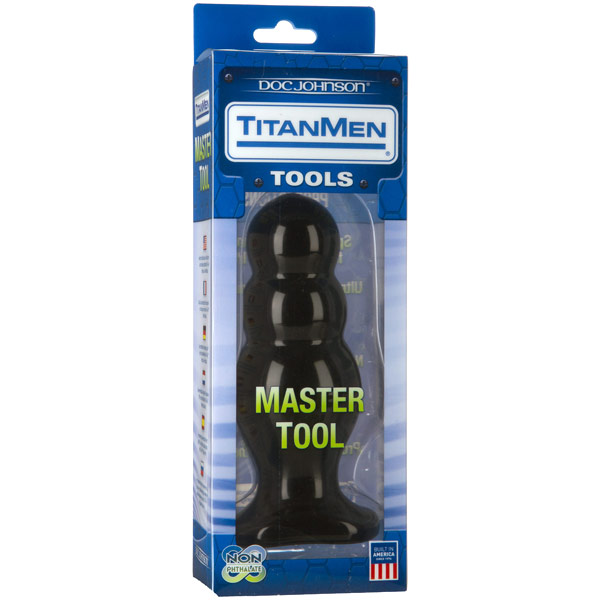 TitanMen Master Tool #4 - Black, Anal Toy, Doc Johnson