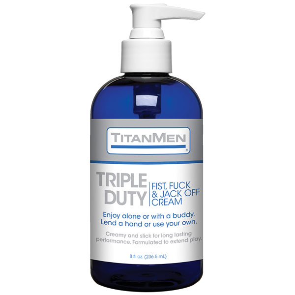 TitanMen Triple Duty - Fist, Fuck & Jack-Off Cream, 8 oz, Doc Johnson