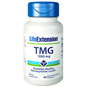 TMG 1000 mg, 60 Liquid Vegetarian Capsules, Life Extension