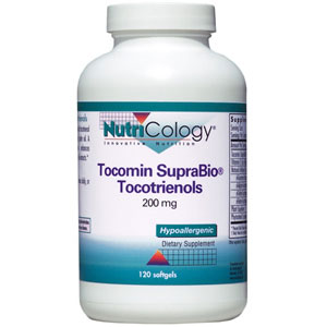 Tocomin SupraBio Tocotrienols 200 mg, 120 Softgels, NutriCology